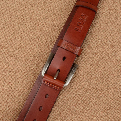 First Layer Cowhide Business Casual Men's Pin Buckle Belt